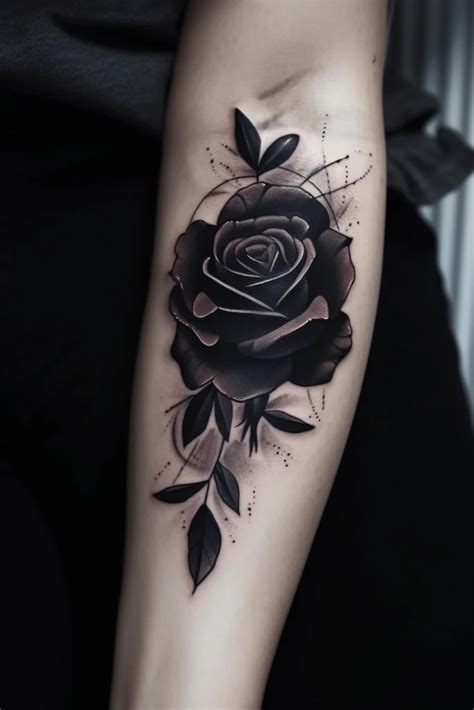 black rose tattoo designs|realistic black rose tattoo.